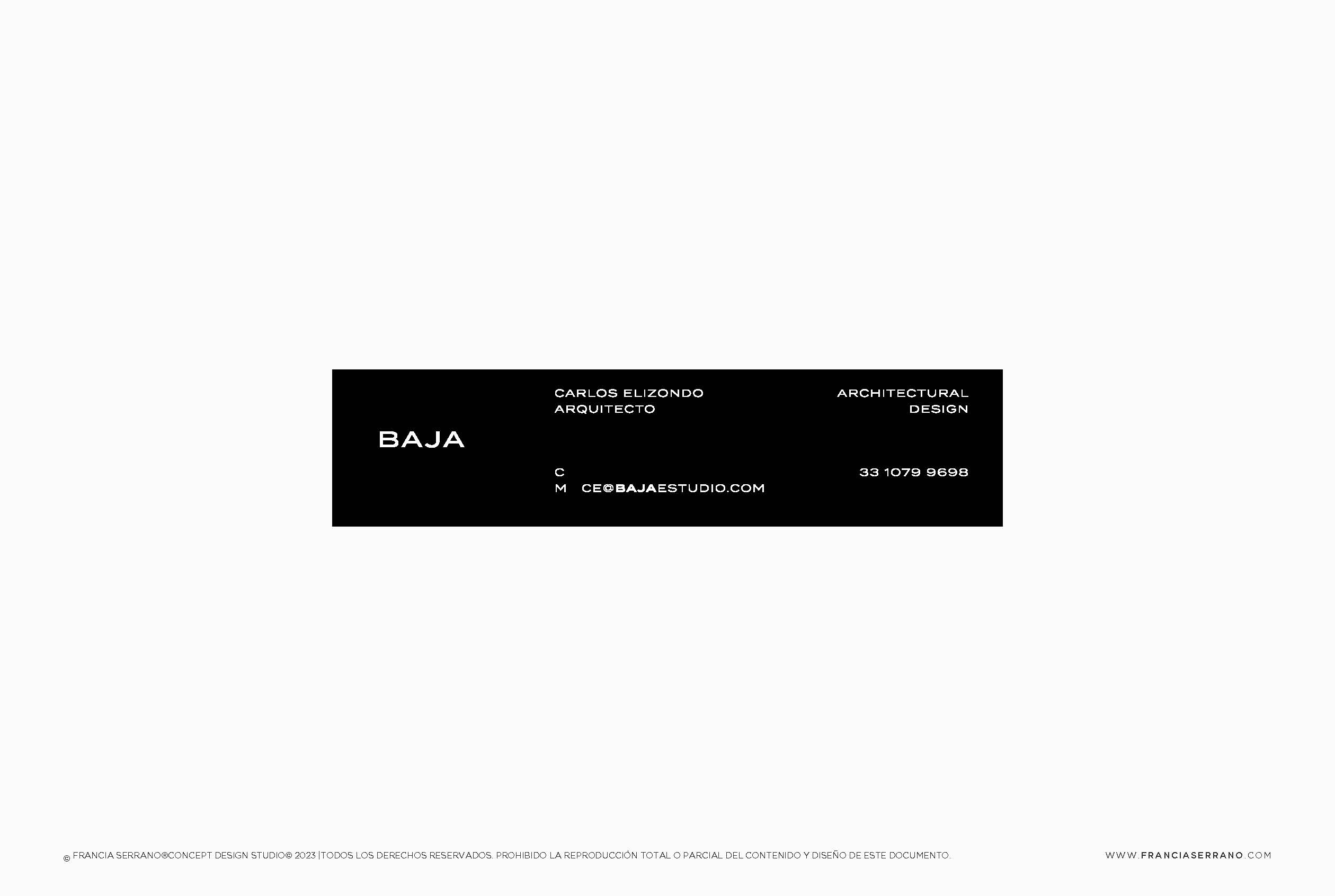 Francia Serrano Studio Portafolio BAJA ESTUDIO